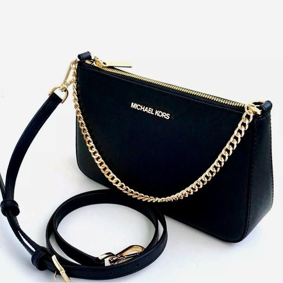 SOLD NWT Michael Kors Giftable Boxed Set Jet Set Travel Pochette Chain Crossbody - Picture 8 of 16